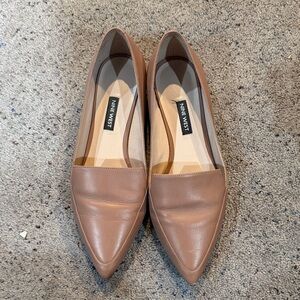 Nine West Tan Pointed Toe Flats